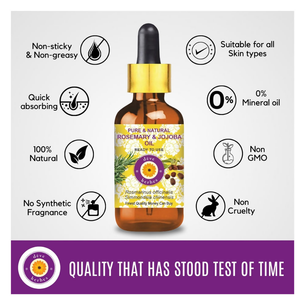 Deve Herbes Pure And Natural Rosemary & Jojoba Oil | Grocsy