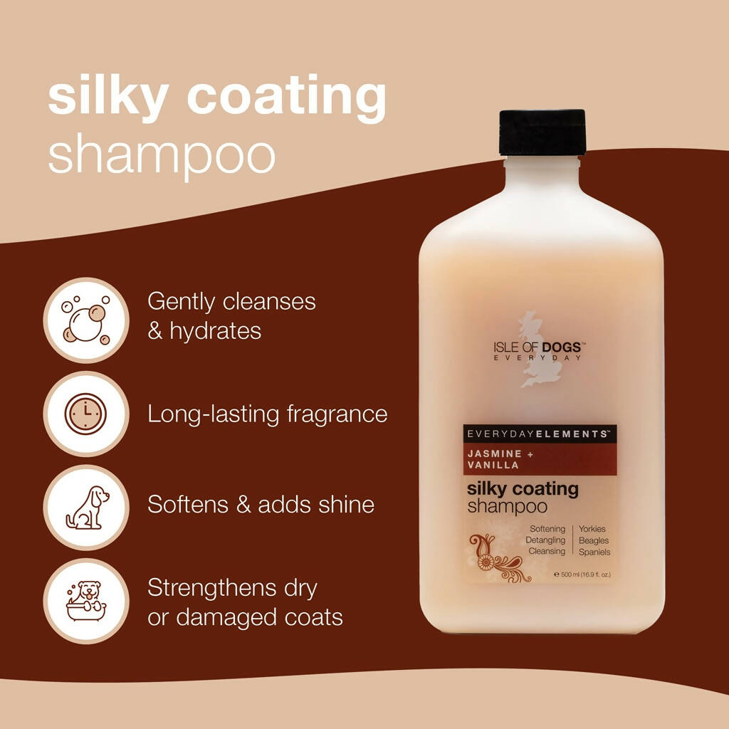 Isle Of Dogs Jasmine + Vanilla Silky Coating Shampoo | Grocsy