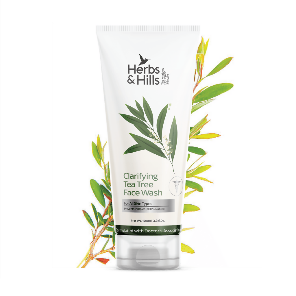 Herbs & Hills Clarifying Tea Tree Face Wash | Grocsy