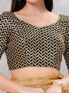 Joban Fashion Women Silk Wine Stitched Blouse | Grocsy