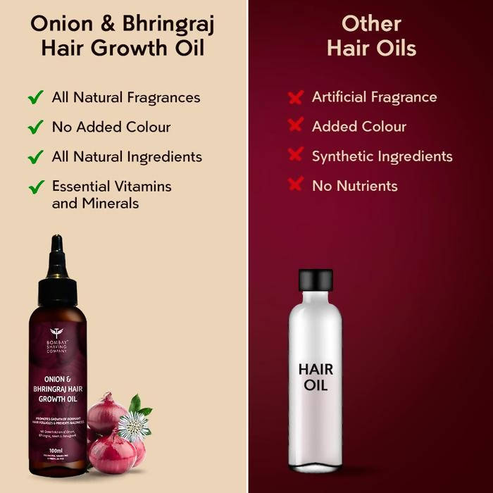 Bombay Shaving Company Onion & Bhringraj Hair Growth Oil | Grocsy