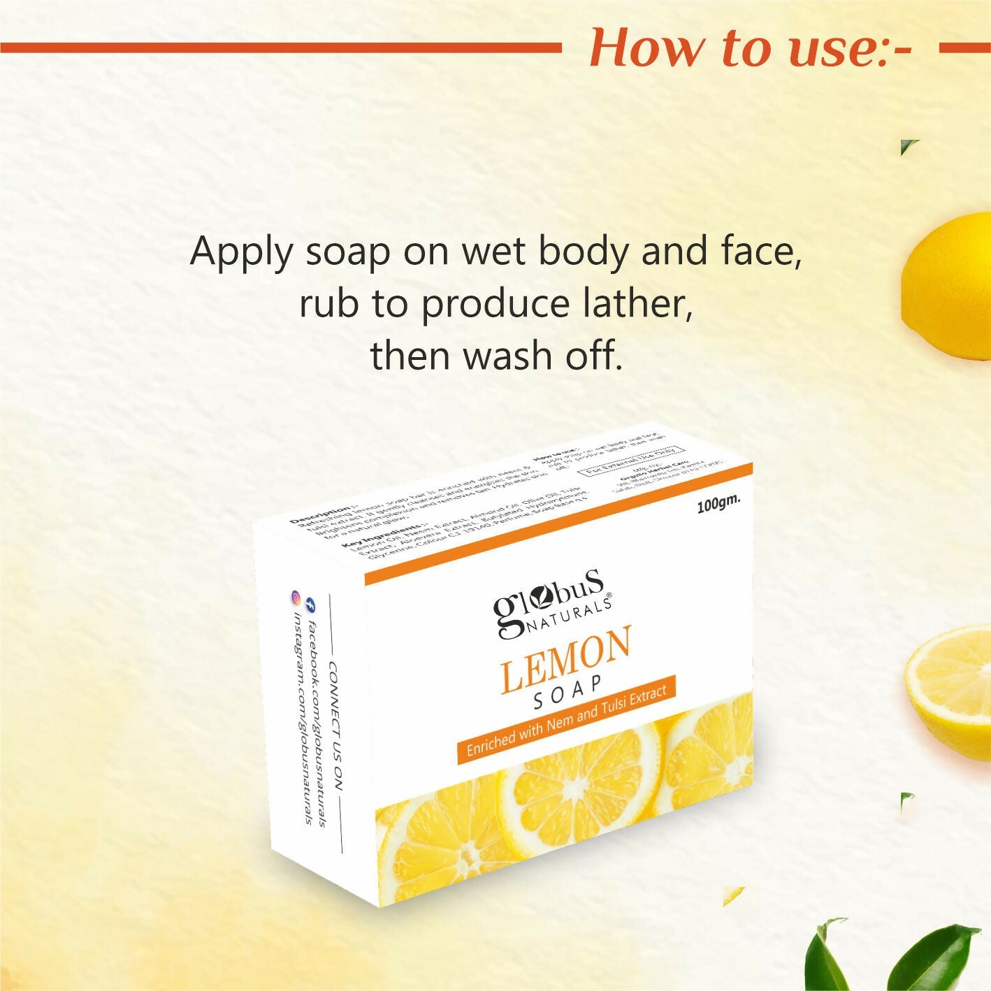 Globus Naturals Lemon Soap | Grocsy