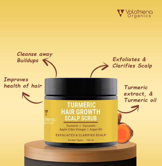 Volamena Turmeric Scalp Scrub | Grocsy