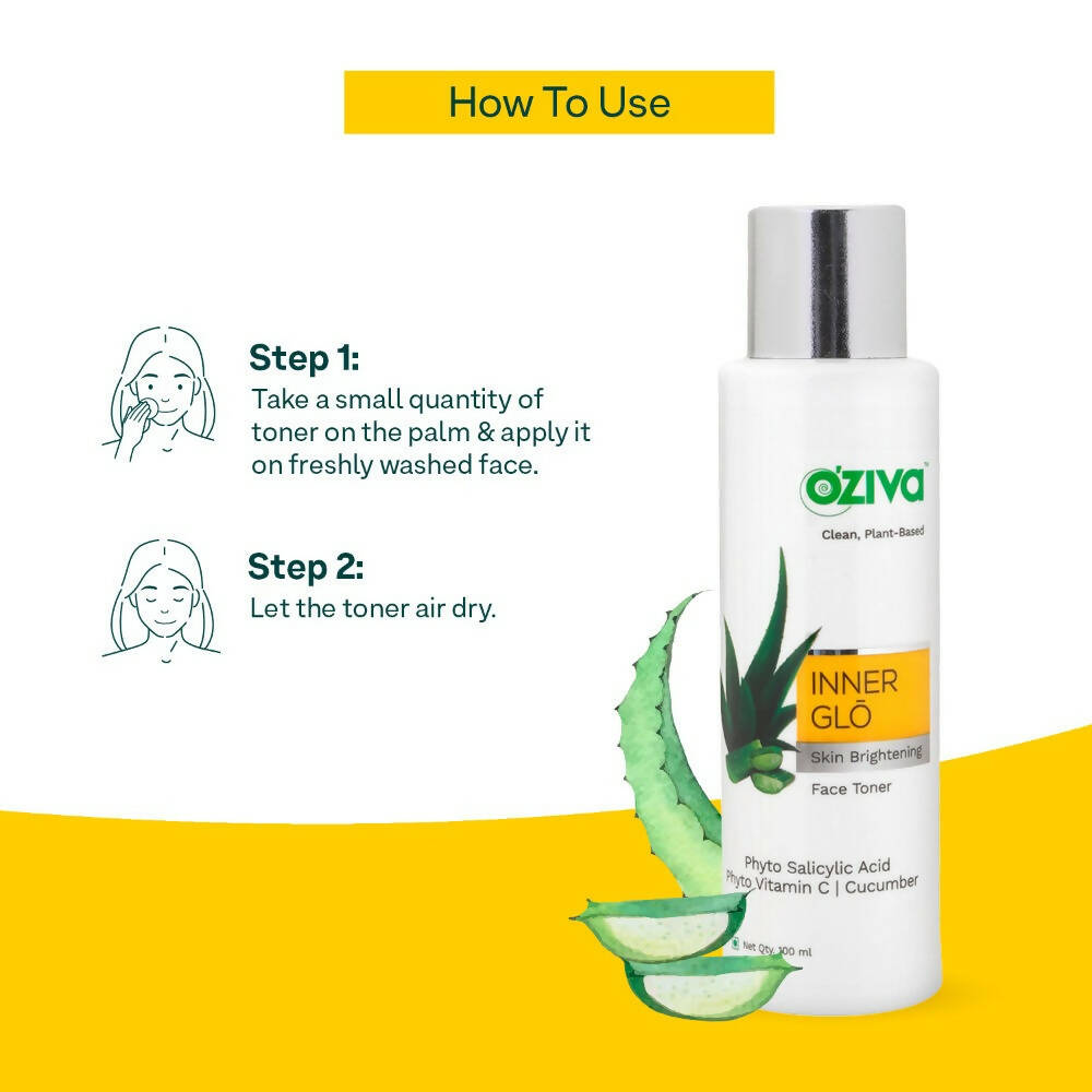 OZiva Inner Glo Skin Brightening Face Toner | Grocsy