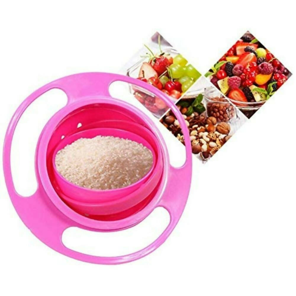 Nightstar 360? Revolving Spill Proof Food Snack Feeding Bowl Multicolor | Grocsy