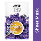 Nykaa Naturals Skin Secrets Exotic Indulgence Honey + Lavender Sheet Mask For Calm & Glowing Skin | Grocsy