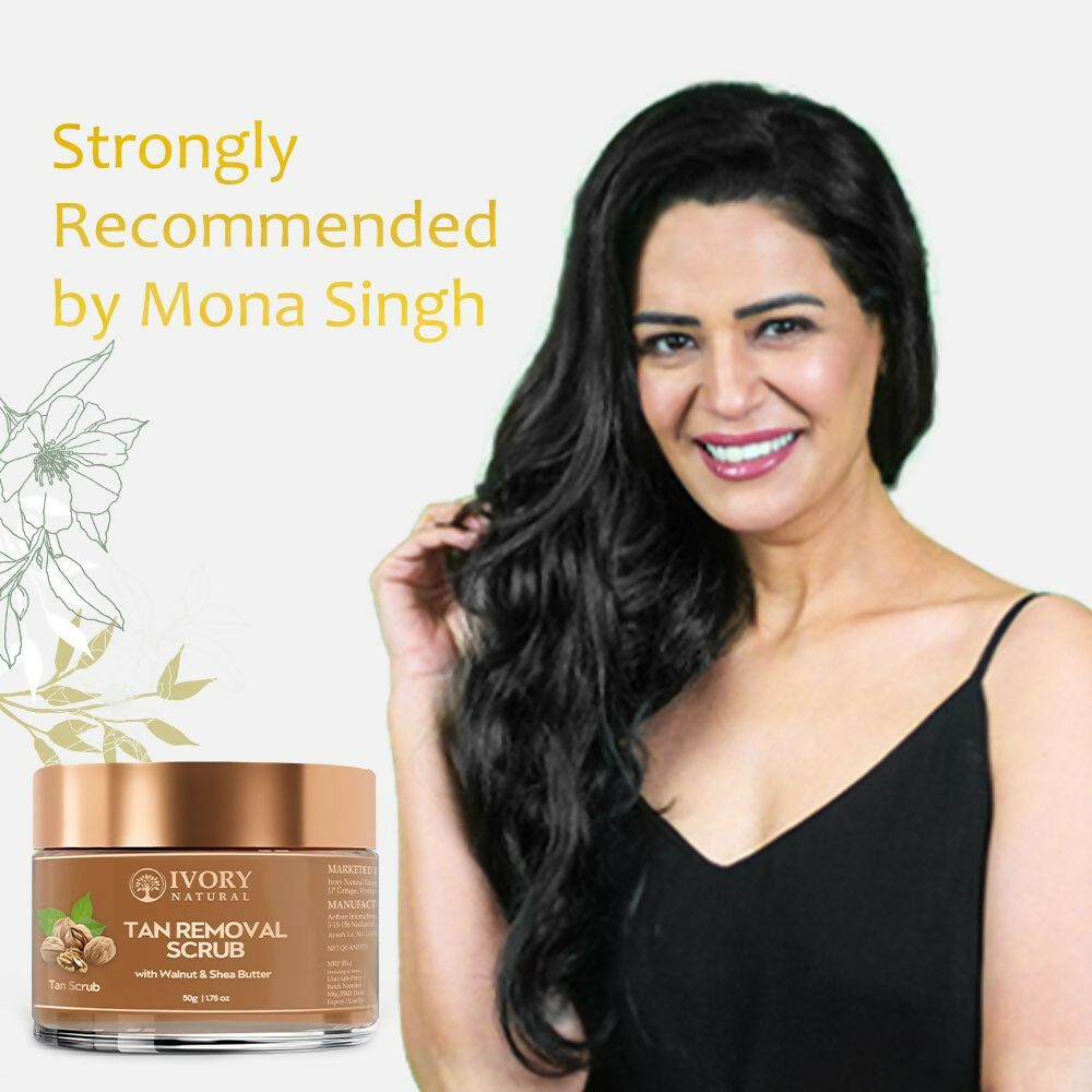 Ivory Natural Tan Scrub , Reduce Tan, Restores Radiant Skin Glow | Grocsy