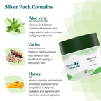 Kulsum's Kaya Kalp Silver Pack For Anti-Pollution With Silver Leaf & Aloe Vera | Grocsy