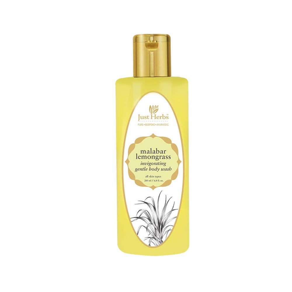 Just Herbs Malabar Lemongrass Invigorating Gentle Body Wash | Grocsy