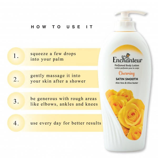 Enchanteur Charming Satin Smooth Perfumed Body Lotion | Grocsy