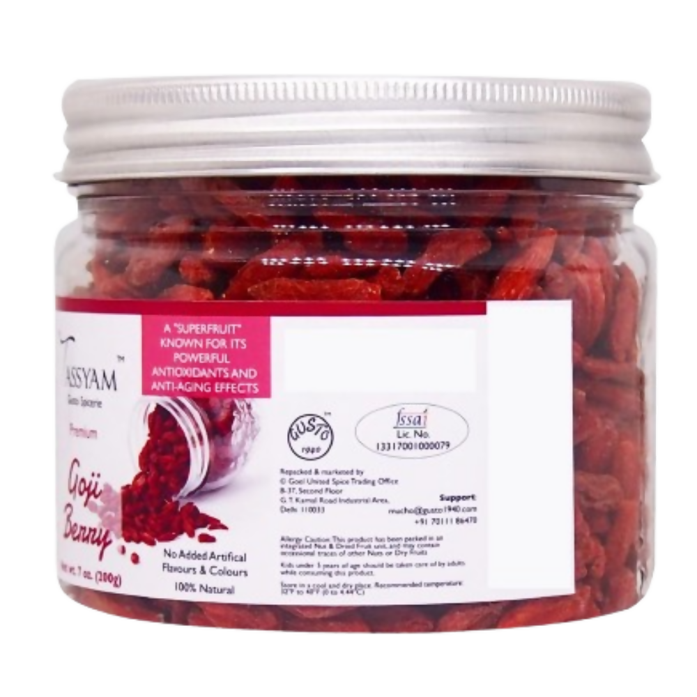 Tassyam Organics Goji Berry | Grocsy