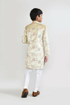 Joban Fashion Velvet Golden Kurta With Straight Fit Pant | Grocsy