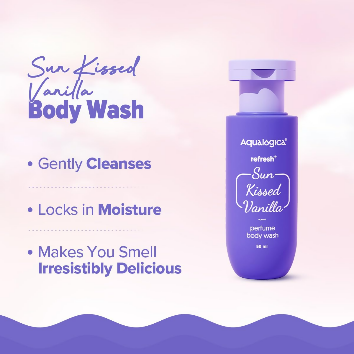 Aqualogica Refresh+ Vanilla Body Care Gift Set Kit | Grocsy