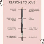 FLiCKA Rule with Brows Brow Pencil - Black | Grocsy