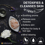 Soulflower Aromatherapy Essential Oil Lavender Bath Salt Enriched With Himalayan Pink Rock Salt | Grocsy