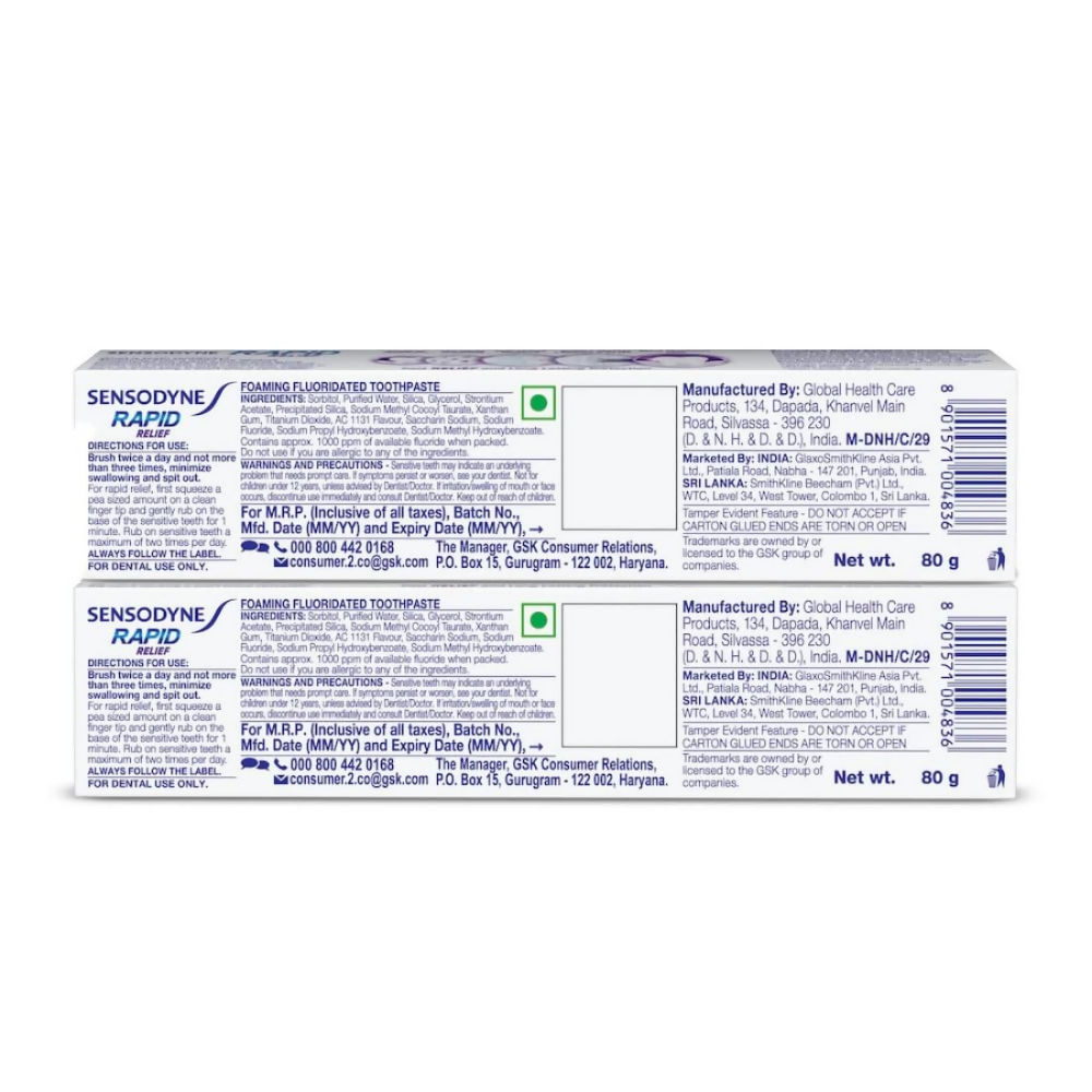 Sensodyne Toothpaste Rapid Relief | Grocsy