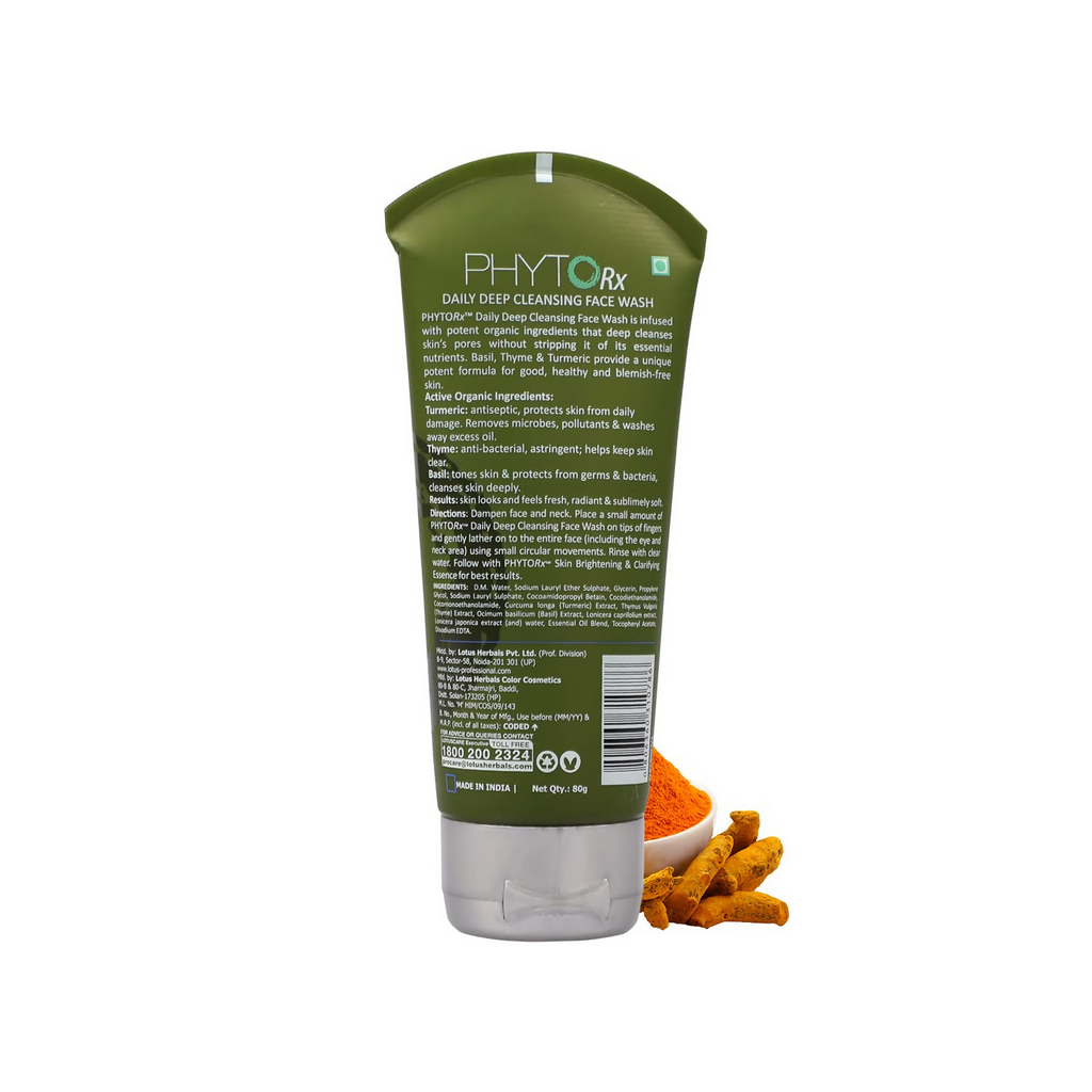 Lotus Professional Phytorx Daily Deep Cleansing Face Wash | Grocsy