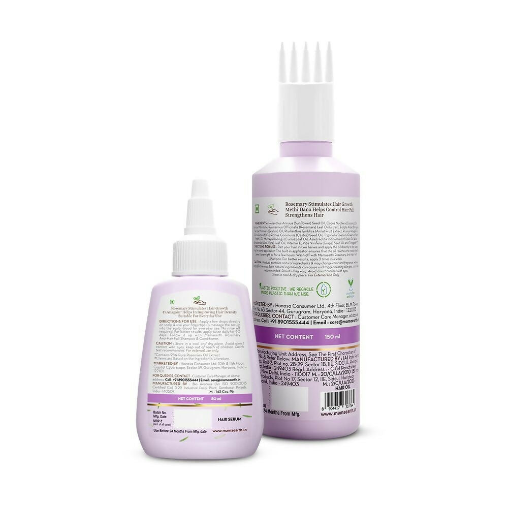 Mamaearth Rosemary Hair Growth & Nourishment Combo | Grocsy
