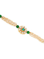 Designer kundan Rakhi - Ruby Raang | Grocsy