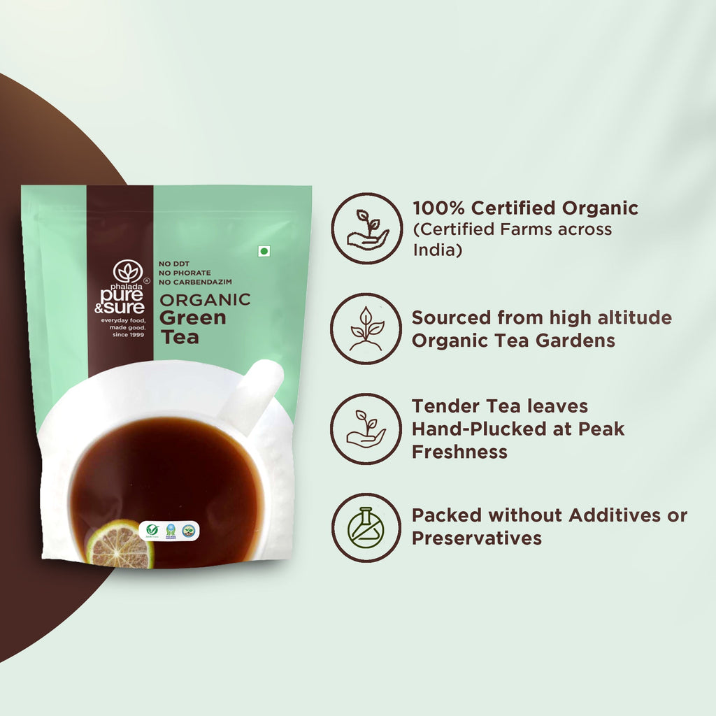Pure & Sure Organic Green Tea | Grocsy
