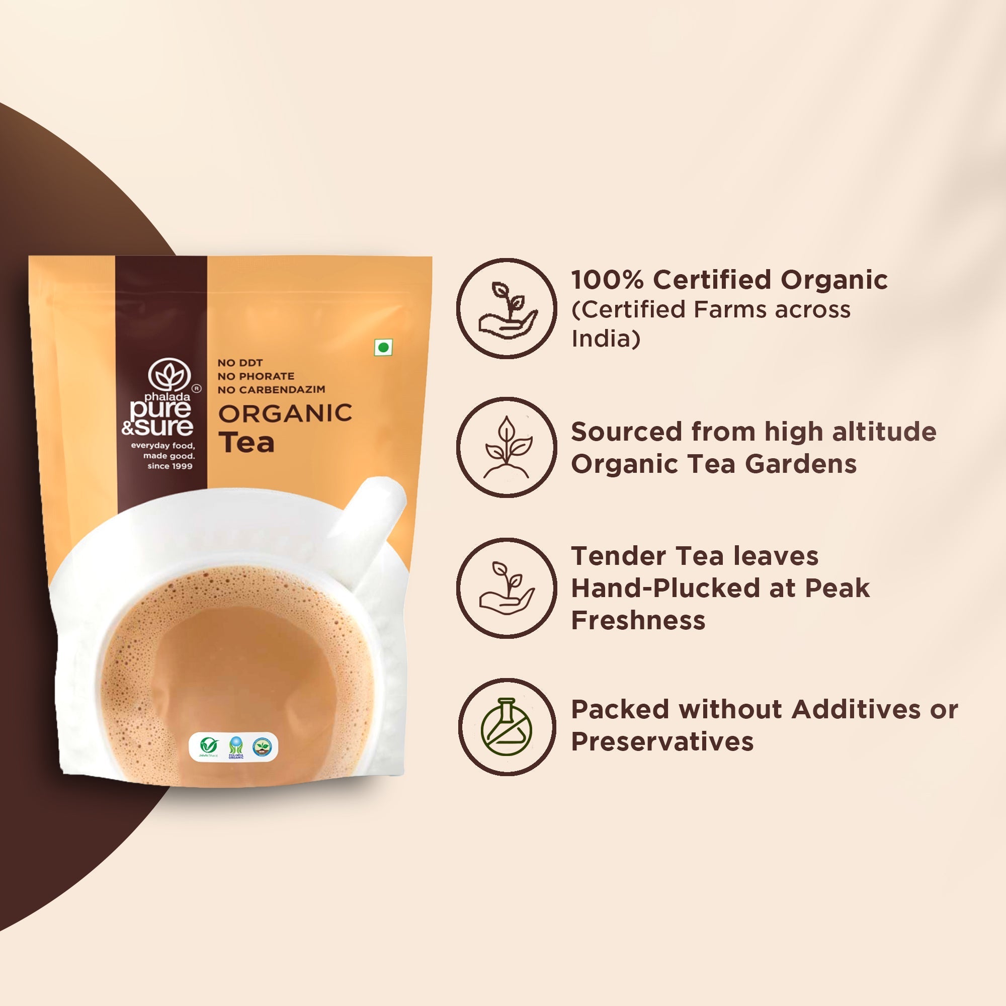 Pure & Sure Organic Tea Powder | Grocsy
