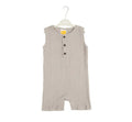 Sunshine Baby Cute Organic Muslin Cotton Sleeveless Knee Length Rompers - Grey | Grocsy