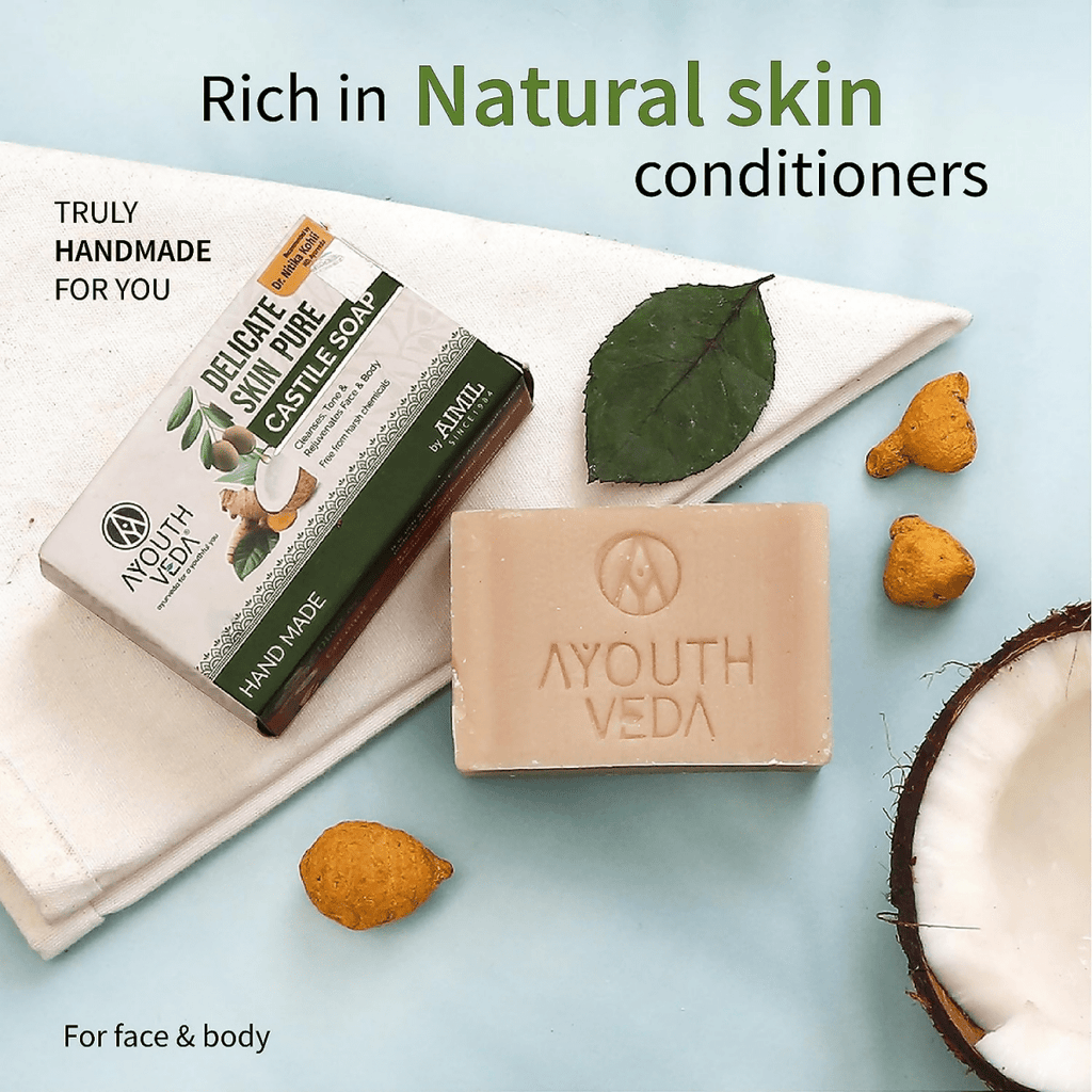 Ayouthveda Delicate Skin Pure Castile Soap | Grocsy