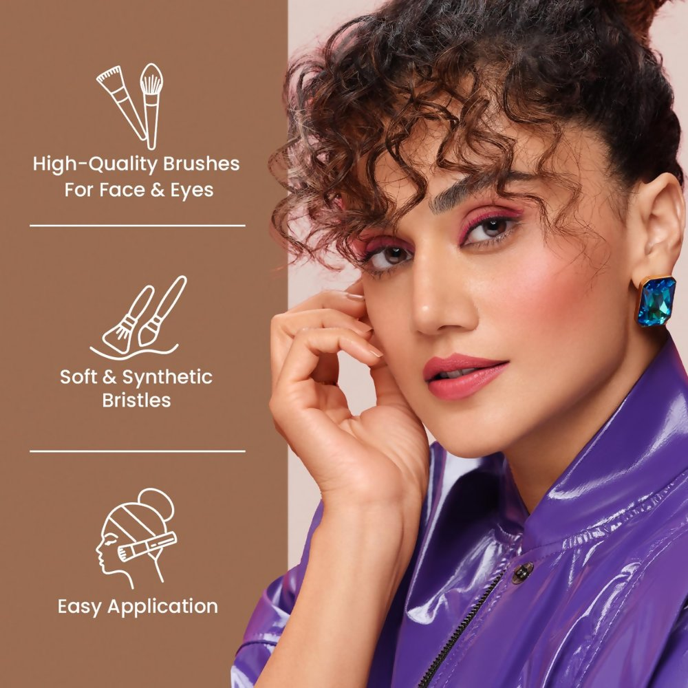 Swiss Beauty Makeup Brushes - Gold | Grocsy
