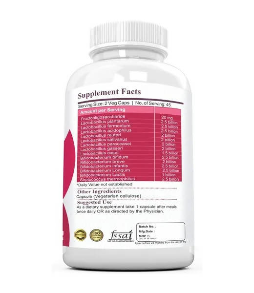 Ramini Bio Nutrition Pre & Probiotics 30 Billion Veg Capsules | Grocsy