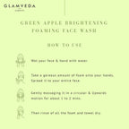 Glamveda Green Apple Brightening Foaming Face Wash | Grocsy