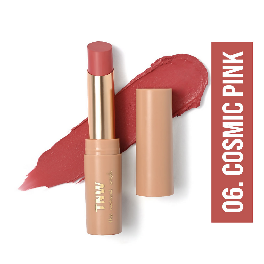 The Natural Wash Silky Matte Fusion Longstay Bullet Lipstick - Cosmic Pink | Grocsy