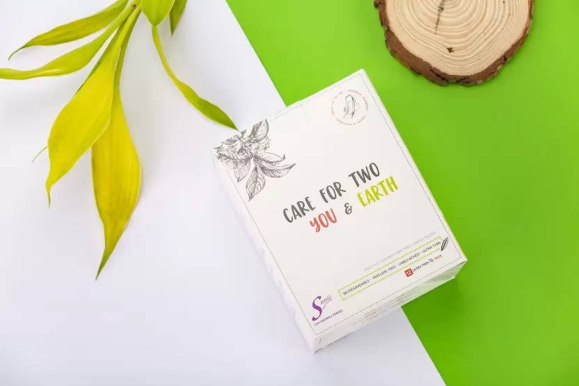 Saathi Bamboo Fiber Medium Flow Sanitary Napkins Pack | Grocsy