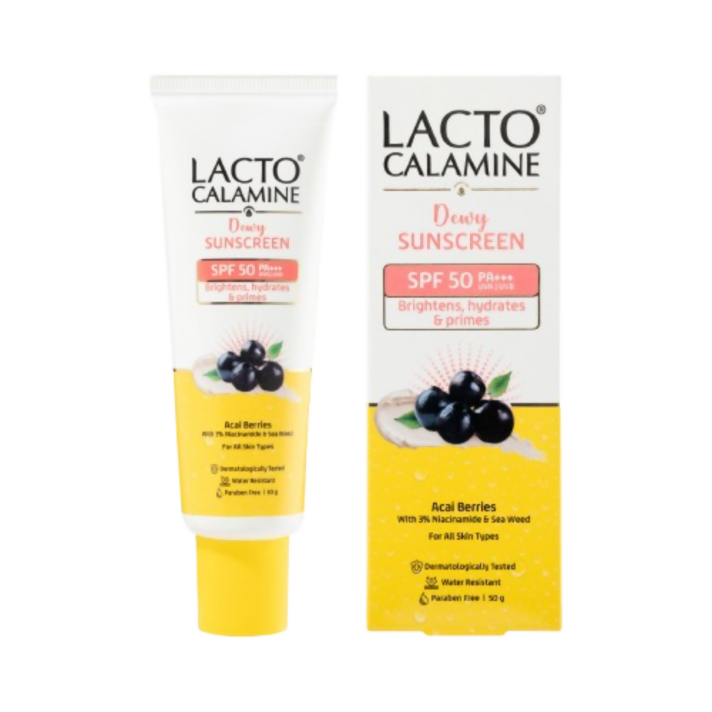 Lacto Calamine Dewy Sunscreen+Primer SPF 50 PFA +++ UVA & UVB Protection | Grocsy