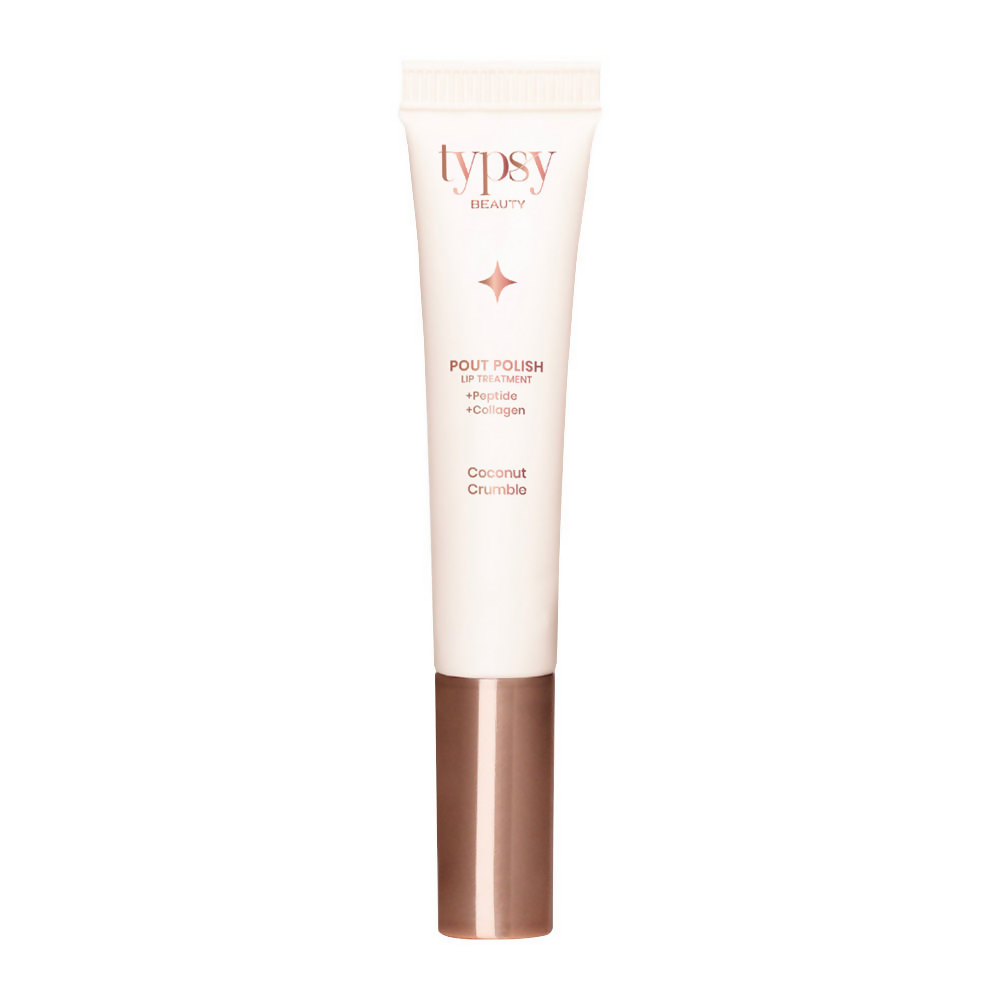Typsy Beauty Pout Polish Peptide Lip Treatment Balm - 01 Coconut Crumble | Grocsy