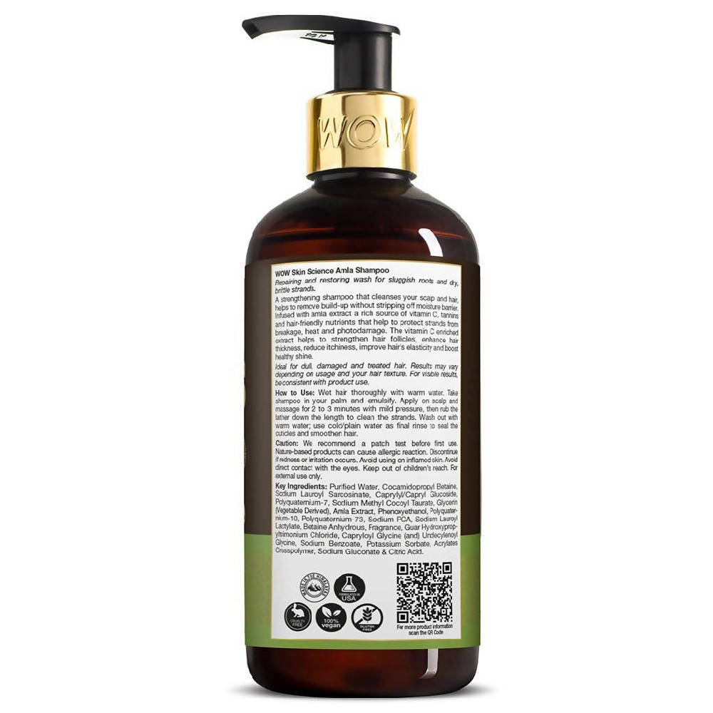 Wow Skin Science Amla Shampoo | Grocsy