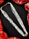 Joban Fashion Women Blue Meenakari Pendant Multi Colour Beaded Mala Necklace | Grocsy