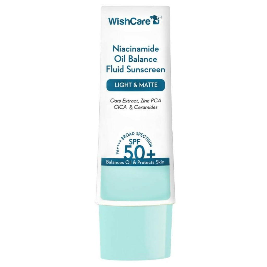 Wishcare 5% Niacinamide Oil Balance Fluid Sunscreen | SPF50 | Grocsy