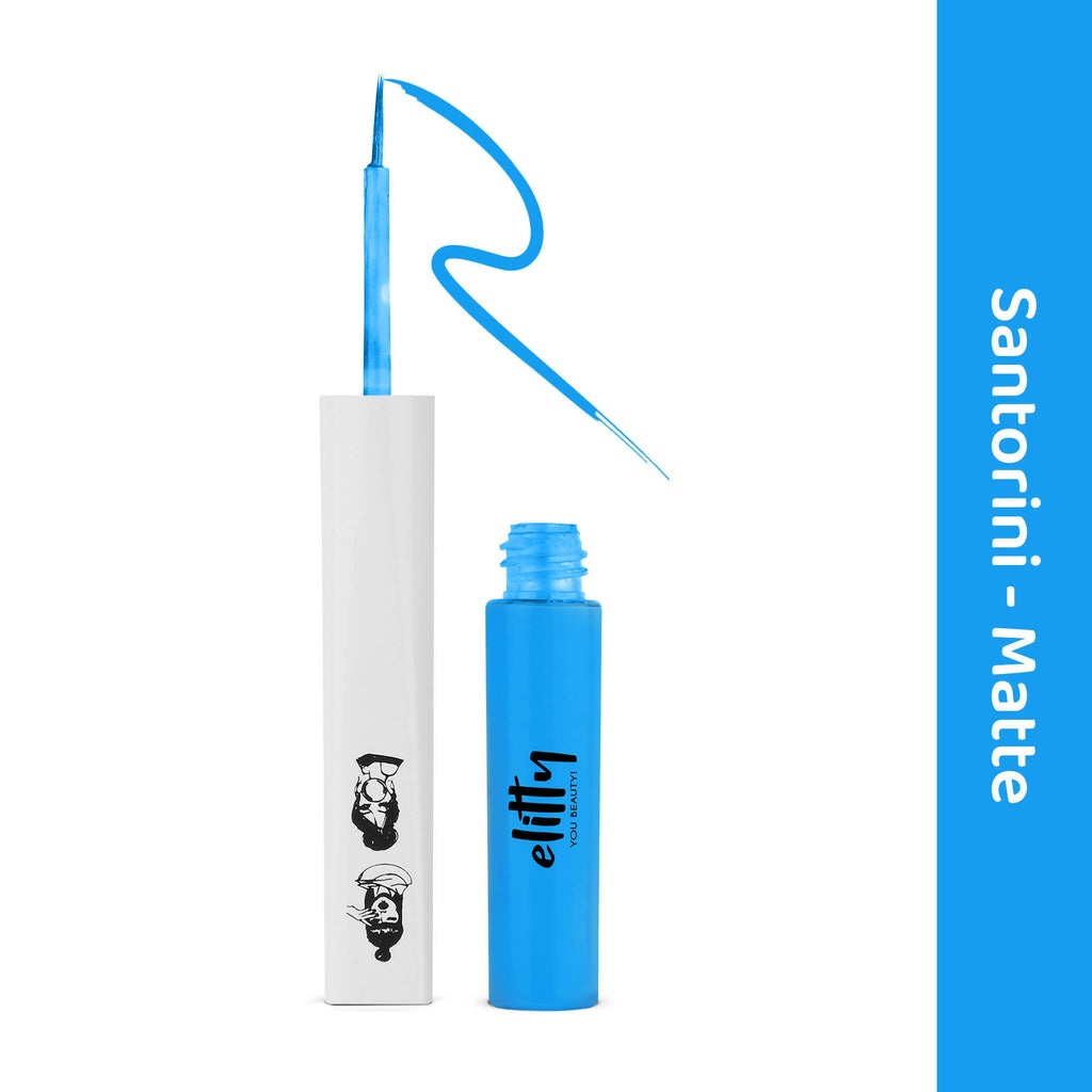 Elitty Eye Gotta Feeling - Pop Eyeliner Matte-Santorini- Light Blue | Grocsy