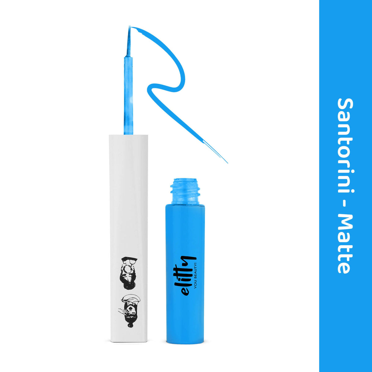 Elitty Eye Gotta Feeling - Pop Eyeliner Matte-Santorini- Light Blue | Grocsy