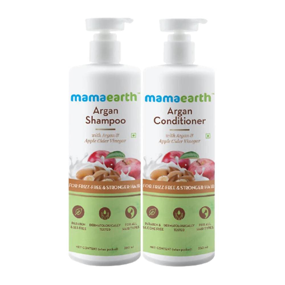 Mamaearth Argan Shampoo & Conditioner Combo - Limited Time Offer | Grocsy