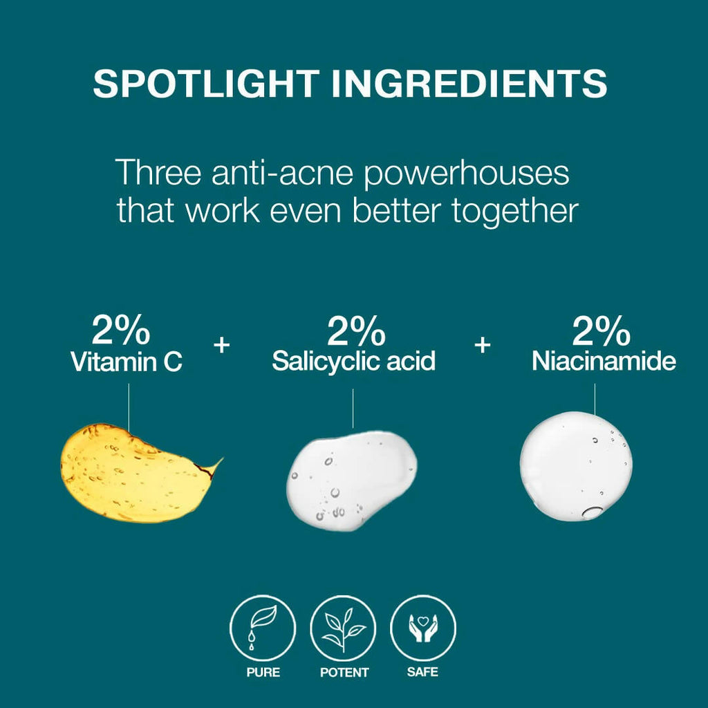 Soulflower Niacinamide 2% Face Serum for Acne Corrector & Marks | Grocsy
