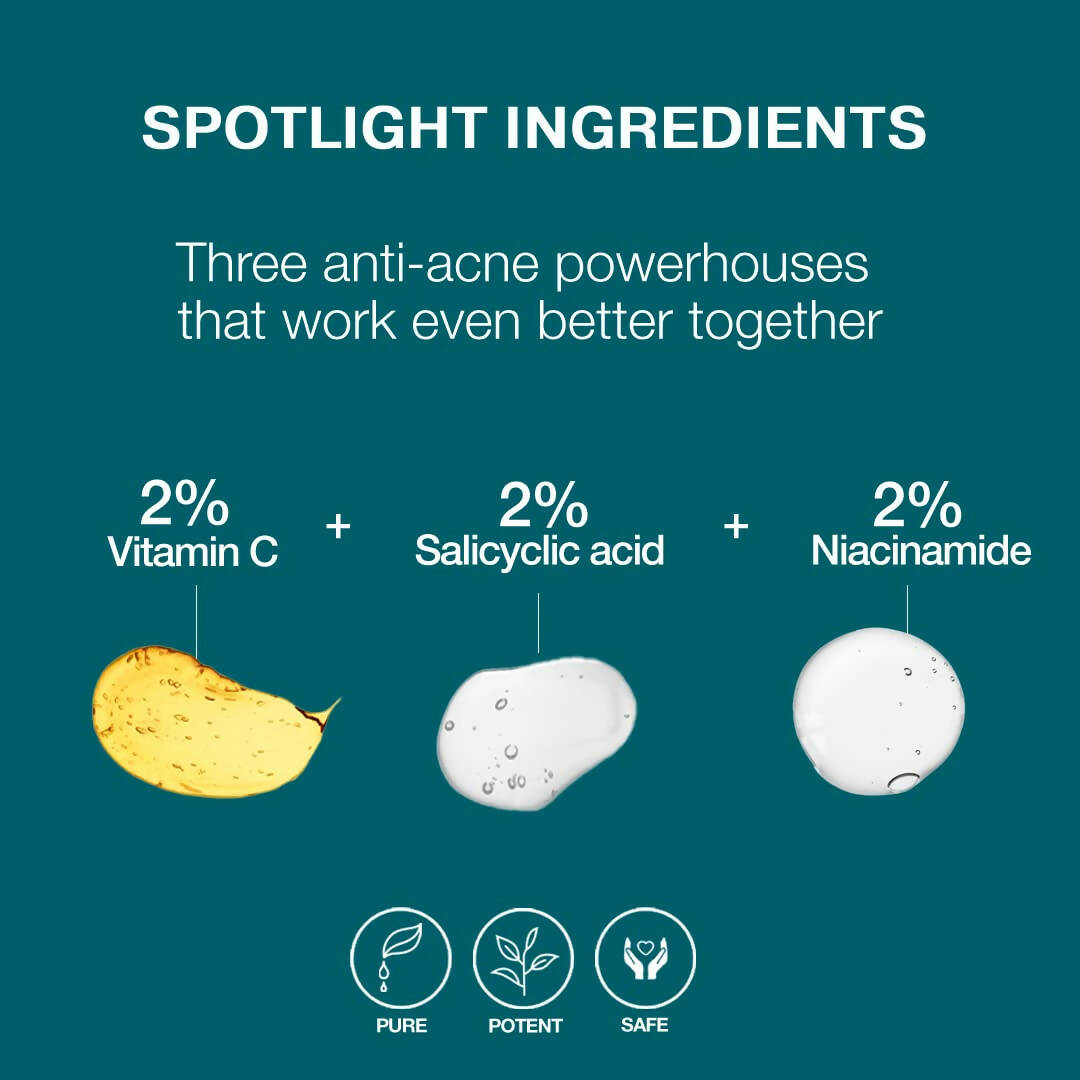 Soulflower Niacinamide 2% Face Serum for Acne Corrector & Marks | Grocsy