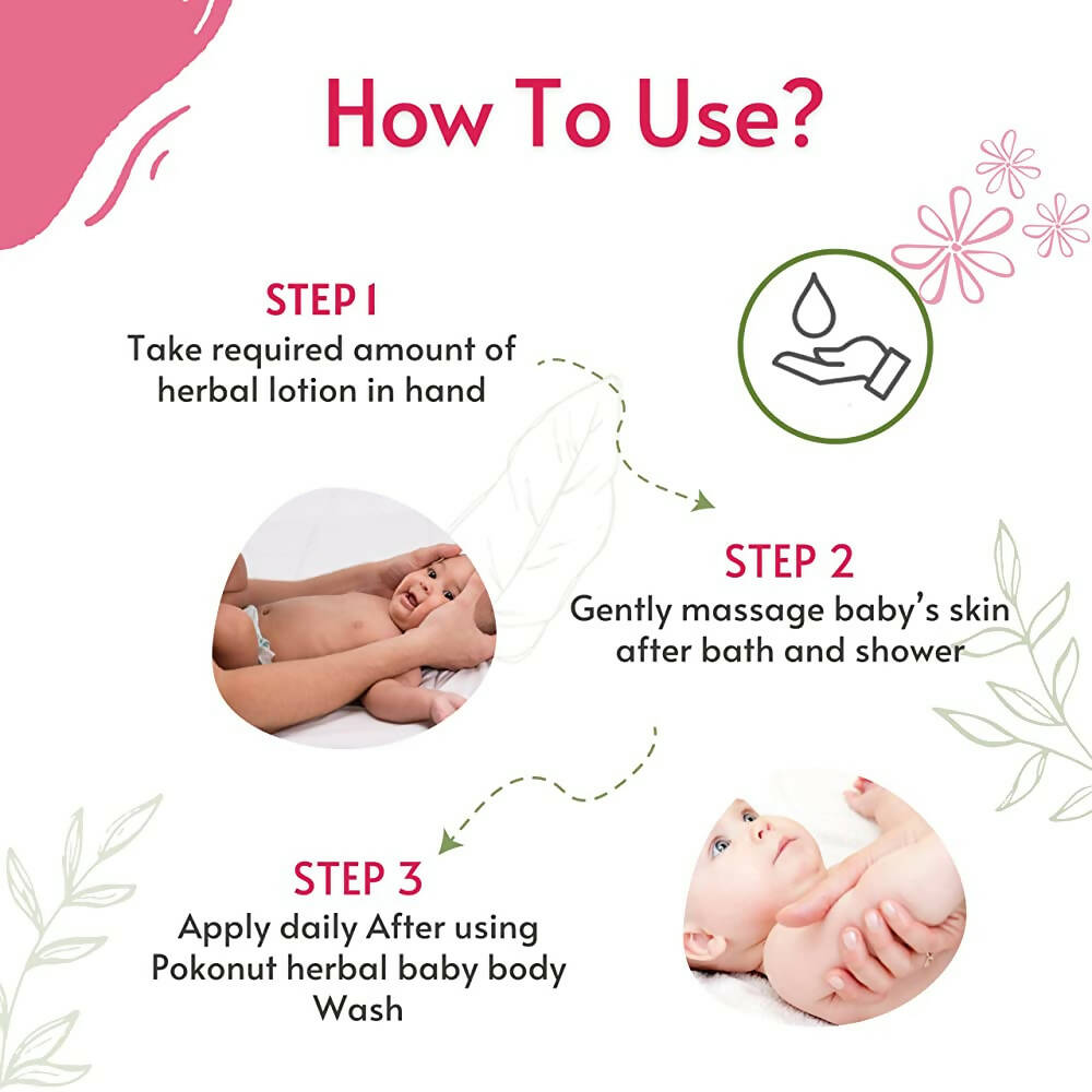Pokonut Herbal Nourishing Baby Face And Body Lotion | Grocsy