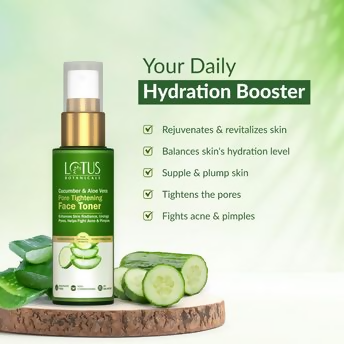 Lotus Botanicals Cucumber & Aloe Vera Pore Tightening Face Tone | Grocsy