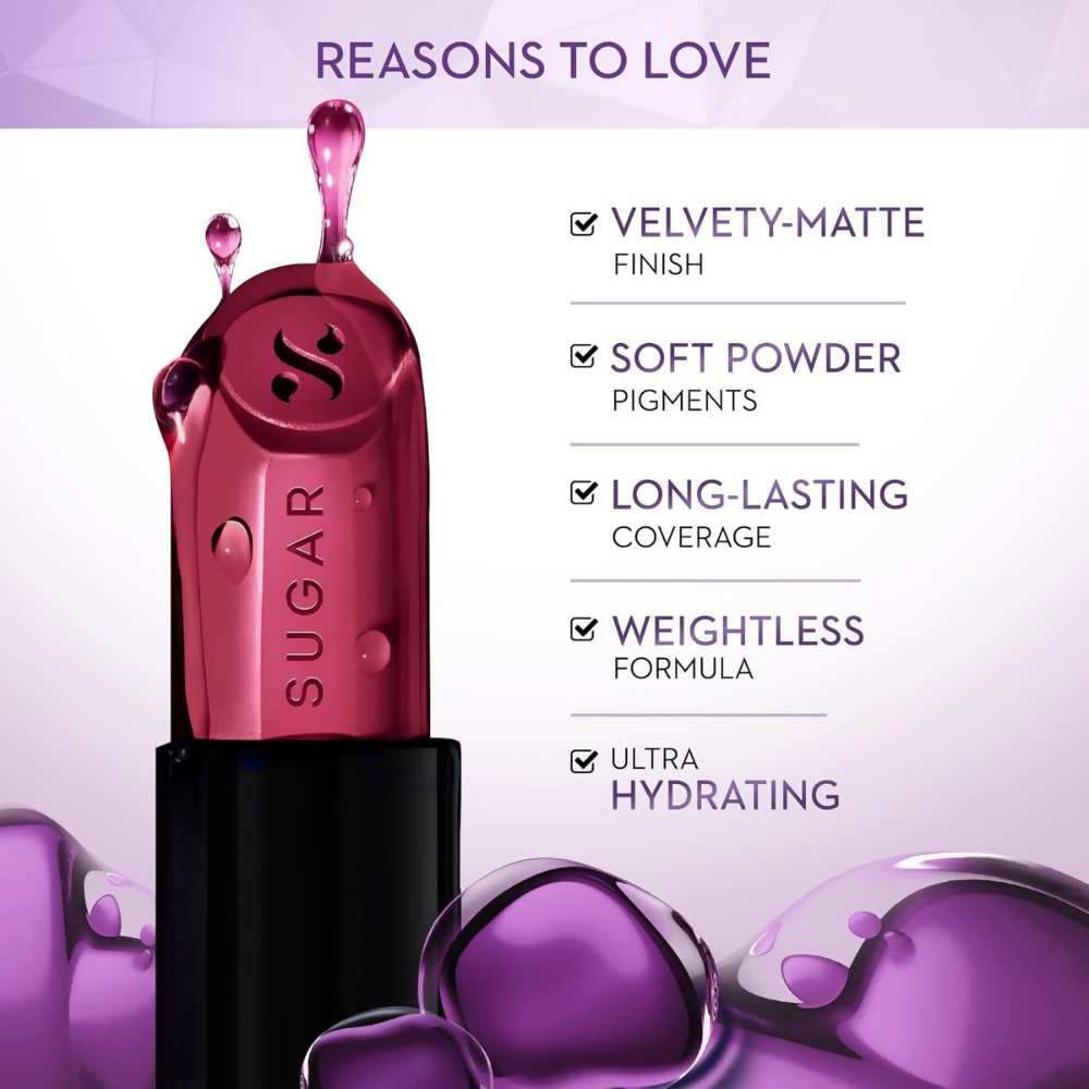 Sugar Cosmetics Glide Peptide Serum Lipstick with Vitamin E - 07 Tuscany Truffle | Grocsy