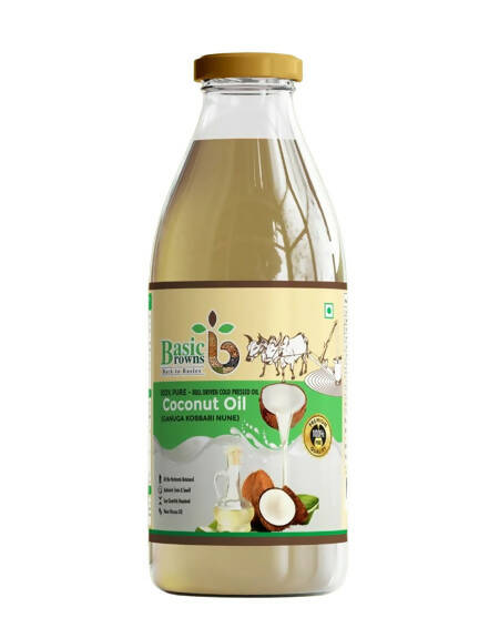 BasicBrowns Bull Driven Coconut Oil | Grocsy
