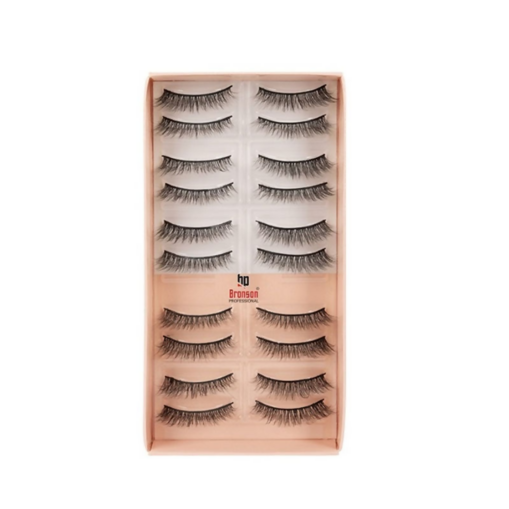 Bronson Professional Eyelash Set 3d False Long And Natural Eye Makeup - L07 | Grocsy