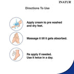 Inatur Foot Cream Revitalises & Soothes Cracked Feet | Grocsy