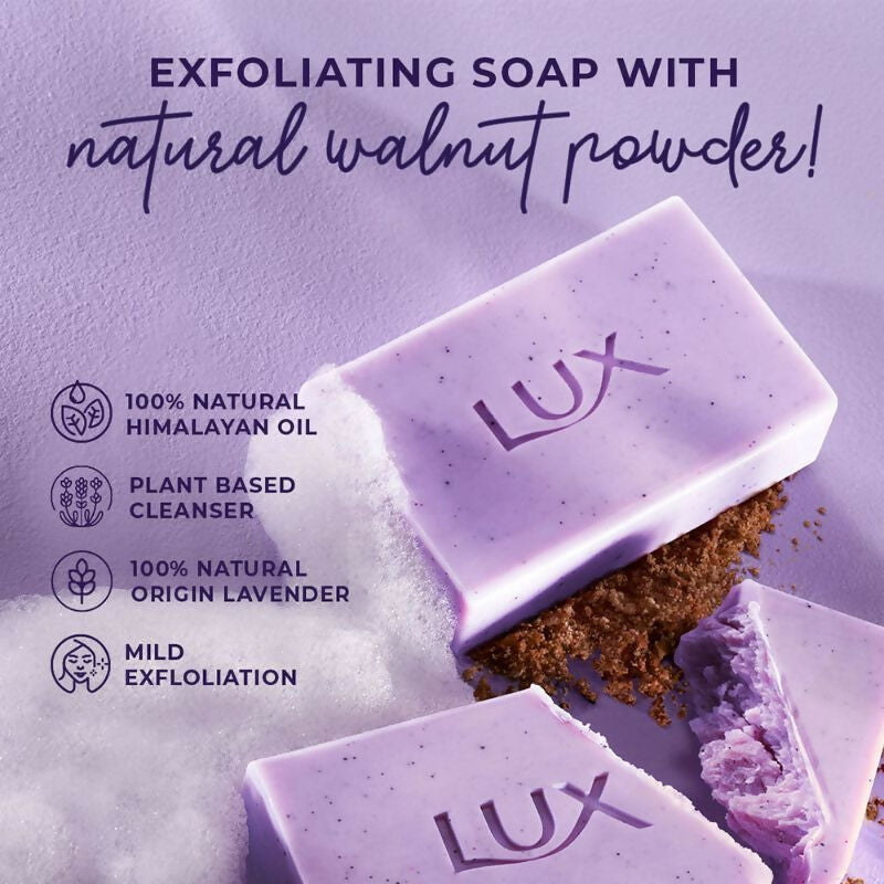 Lux Essence Of Himalayas Lavender & Vitamin C Exfoliating Soap | Grocsy