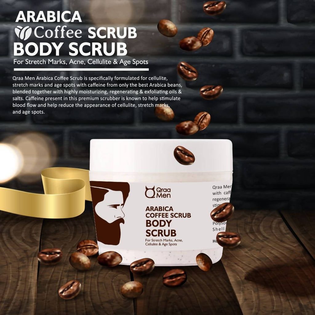Qraa Men Arabica Coffee Scrub Body Scrub | Grocsy